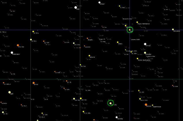 The location for the game was Theta Ursae Majoris, just short of 44 light-years from Sol, deep in the Second Band of Known Space (where most Darkstar games take place).  Throughout the Ursae Majoris SCS (Strategic Command Sector), smoldering tensions have sparked into open conflict between the Federated States of Russia and the Holy Russian Empire, leading to an escalating series of skirmishes through half a dozen star systems over the past few months.  Finally, the first big battle erupted at the Prussian “Zedlitz” colonies at Theta Ursae Majoris, a binary star system, where a Russian offensive has just been stalemated by determined Prussian resistance.