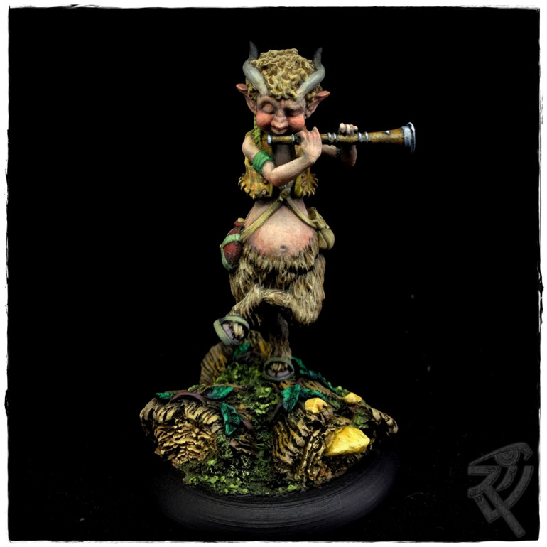 Mr. Toddles the Faun.  I really like the fauns and will definitely be putting together a Leshavult Troupe. The bases for the Fauns are from the fantastic MicroArtStudio