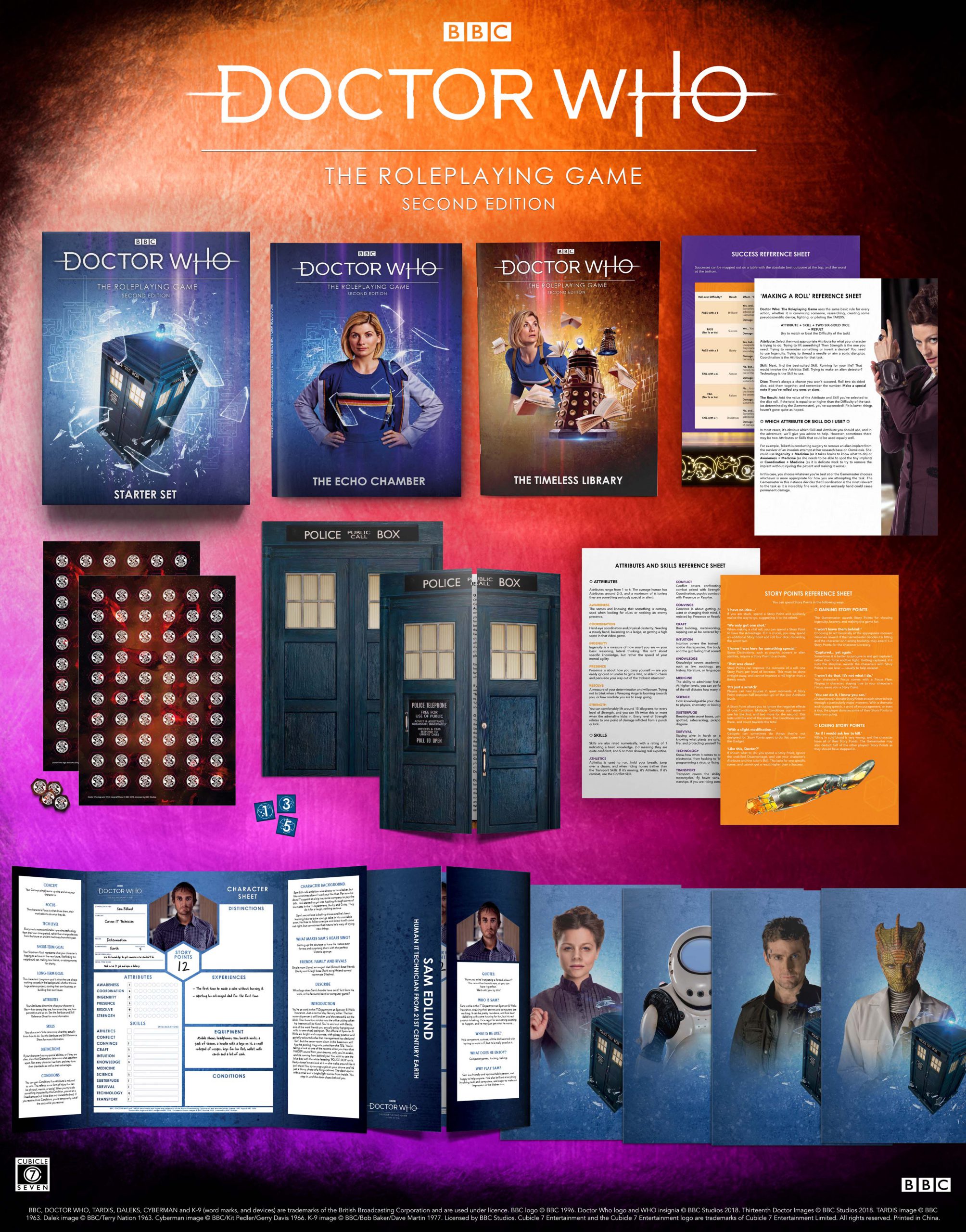 Doctor Who The Roleplaying Game Starter Set - Cubicle 7