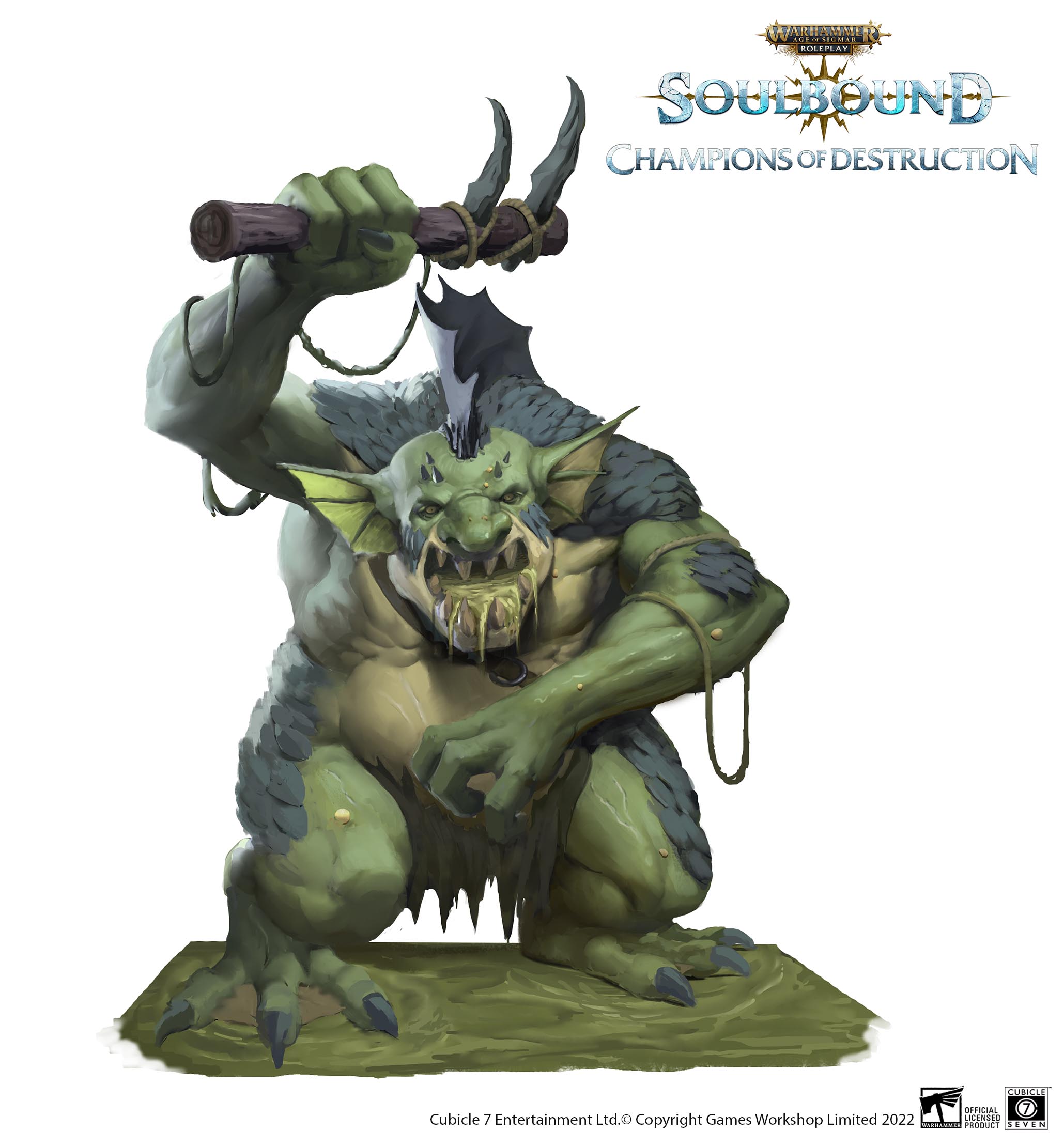 thumbnail image 2 of Gloomspite Gitz Fellwater Troggoths (3) - Warhammer Age Of Sigmar - New Unassembled 2 of 6