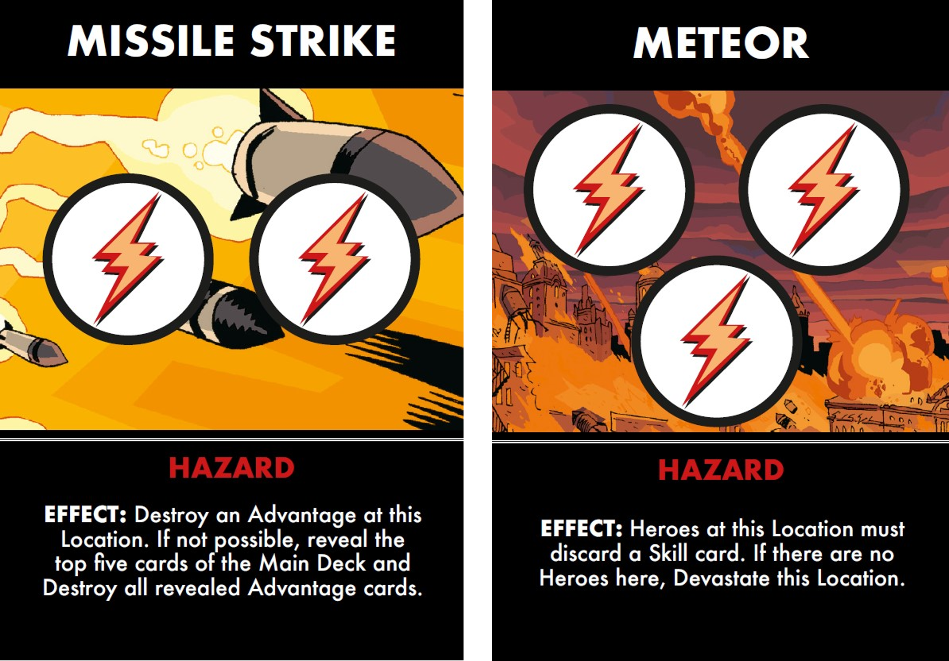 Missile Strike - Hazard Card