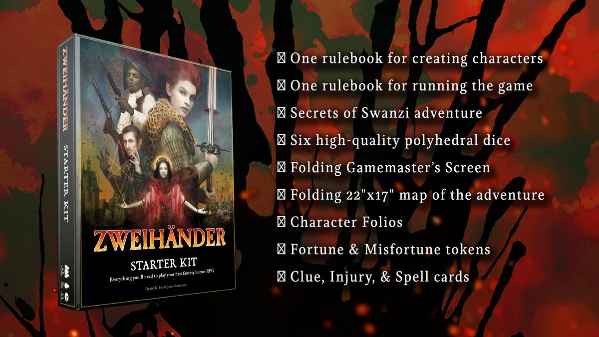 ZWEIHANDER Fantasy Horror RPG: Starter Kit – GRIM AND PERILOUS STUDIOS