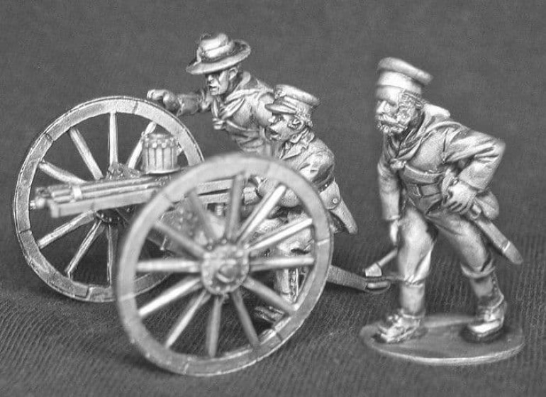 The miniature itself is made by Empress Miniatures and is cast locally in Australia by Elite Miniatures. The owner of Elite Miniatures is a friend of a friend and credits/blames the two of us for getting him in to Sharp Practice.
