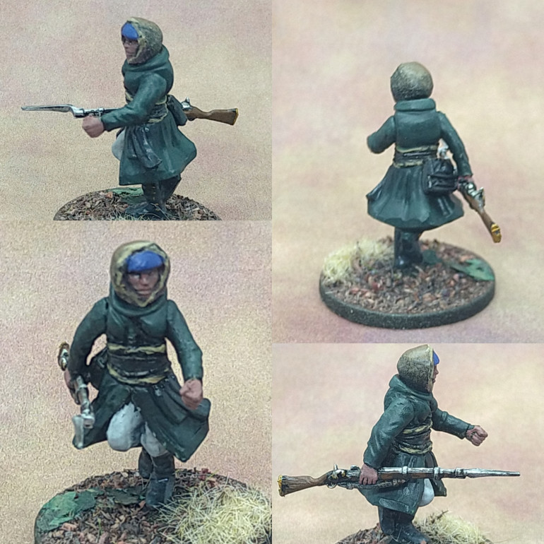 NorthStar Frostgrave Soldiers 2 body and head, with Perry Miniatures Civil War command arms