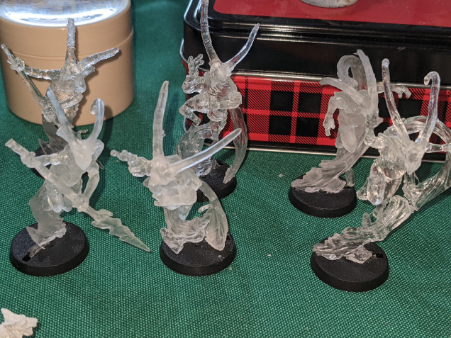 Super glue drying, but assembled. Just have to do the bases, and these will be good for Last Prospector... eventually.