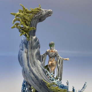 This was the first piece I started with the Lost Kingdom miniatures Queen of the Lake.