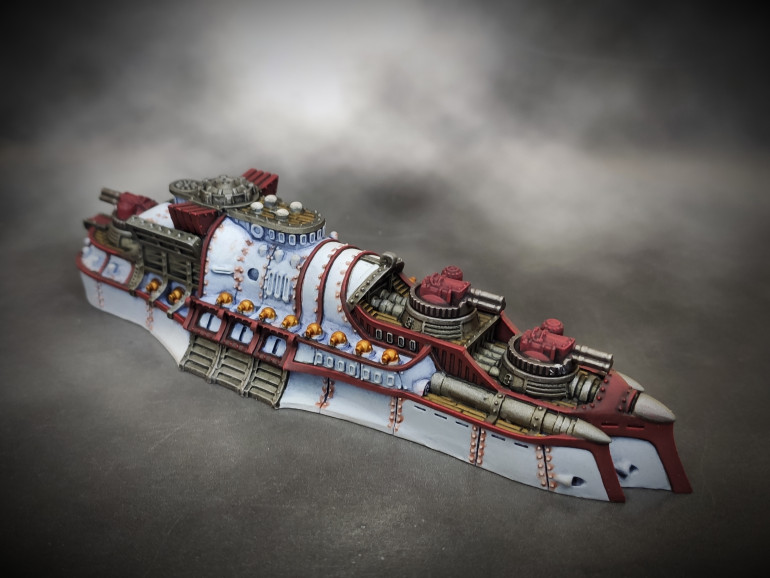 The Kongo Class heavy battleship for my Japanese fleet has been finished. On to the cruisers next!