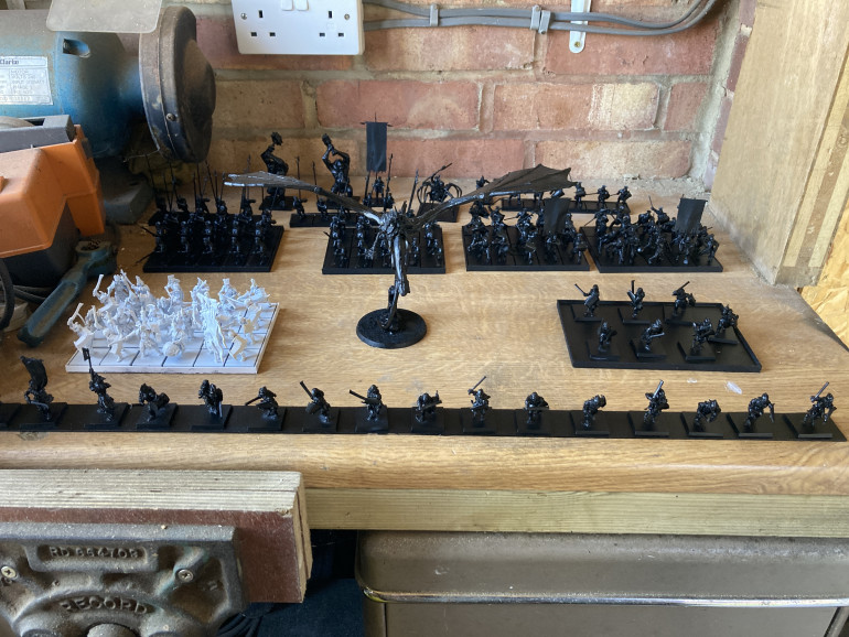 Progress! Pikes pikes pikes pikes…..and black orcs!