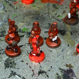 Batch Painting Red Infantry
