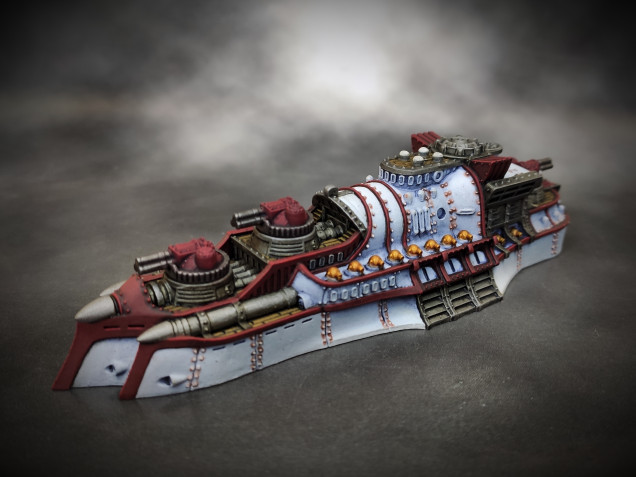 The Kongo Class heavy battleship for my Japanese fleet has been finished. On to the cruisers next!