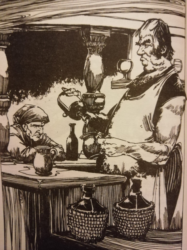 We spend a lot of time in the tavern. Bob Harvey alos illustrated the way of the tiger series and does a great job. 