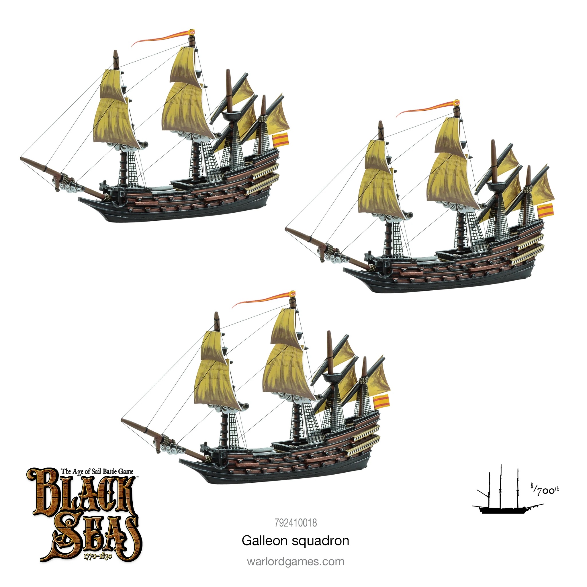 Black Seas Galleon Squadron - Warlord Games