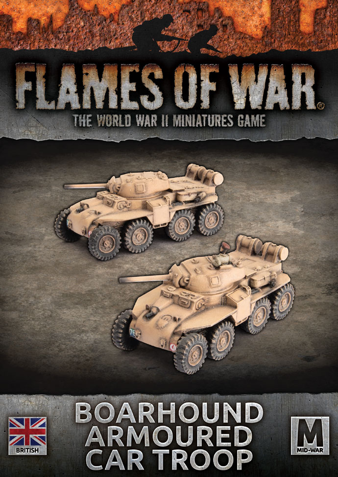 Boarhound Armoured Car Troop - Flames Of War