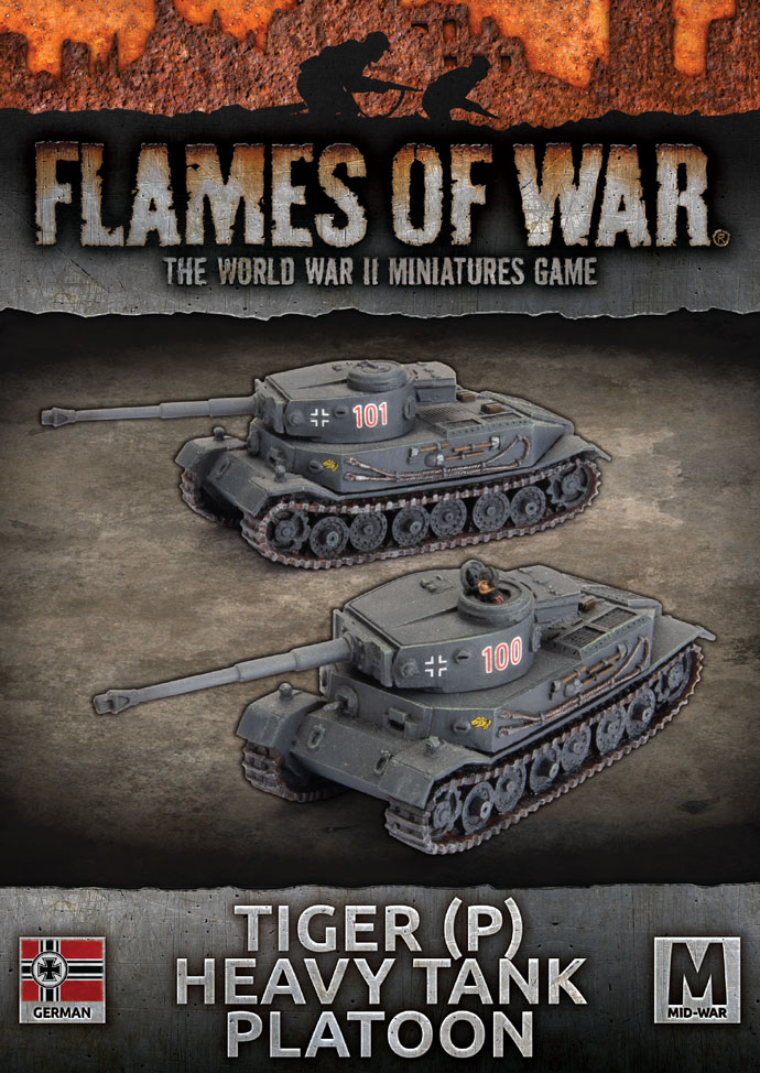 Tiger P Heavy Tank Platoon - Flames Of War
