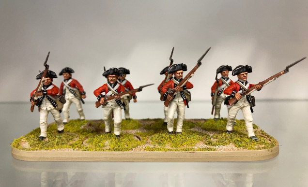 64th British Foot Regulars (8 figures painted 2021) 