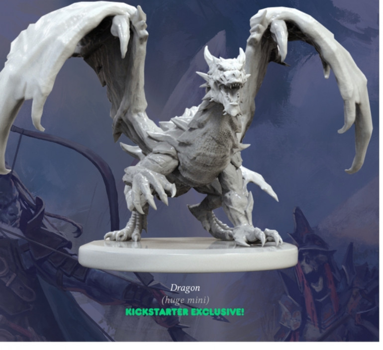 This is the dragon that she chose.  It's from the blacklist miniatures fantasy series 1 kickstarter