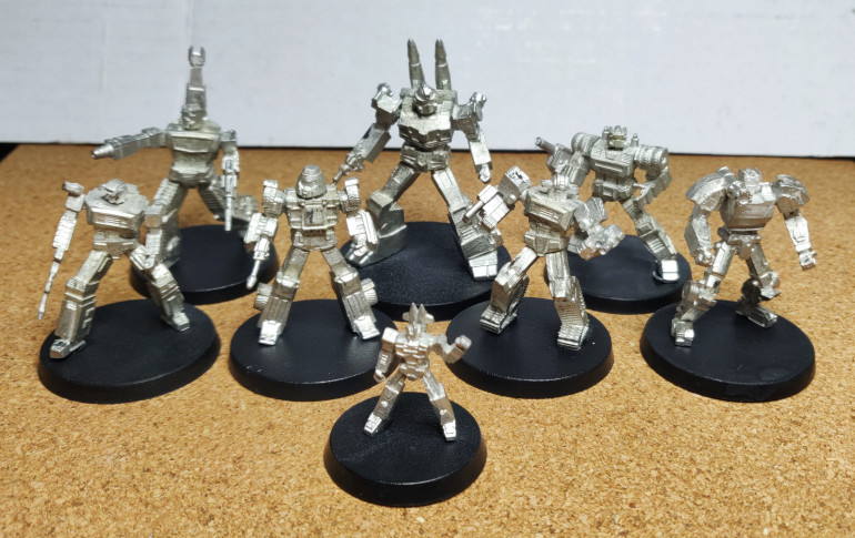 The first group built and ready for priming