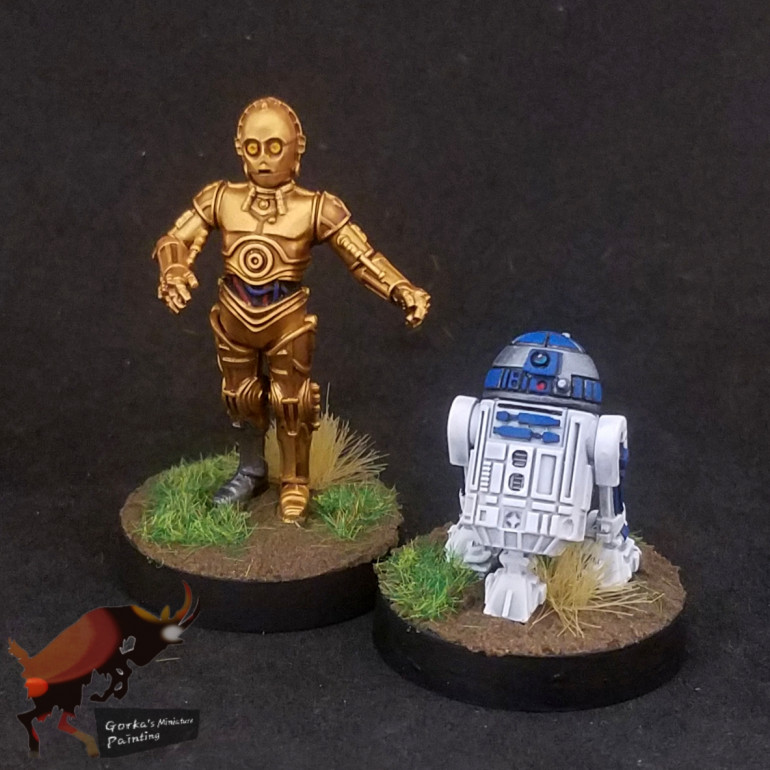 Luke, R2, C3P0 and Agent Kallus