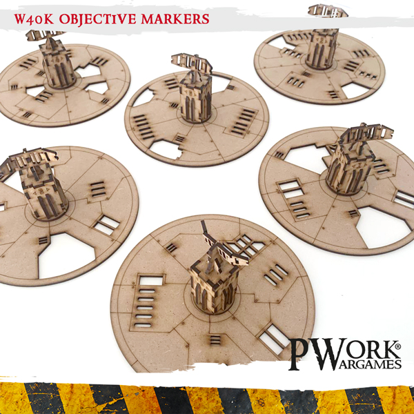 40k Objective Markers #1 - PWork Wargames
