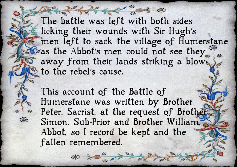 New Video Uploaded to YouTube, The Ballad of the Battle of Humerstane