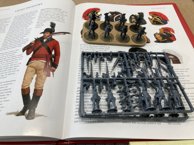 64th Light Infantry - 16 plastic figures and Officer