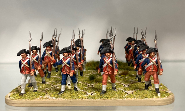 2nd Maryland Regiment of Continental Line (24 figures painted in 2020-21)