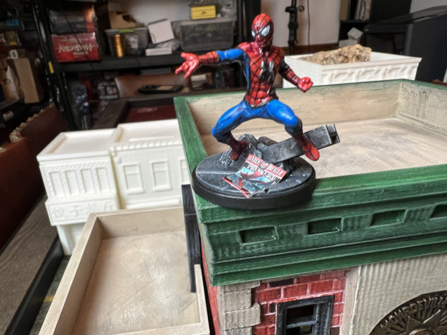  I went for a classic Spiderman look as thee are several future opportunities to paint Spidey alternative suits. The newspaper was gathered from the MCP Facebook group file section, which is an excellent game and hobby resource.