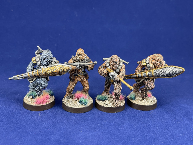 here you can see just how soft the older FFG minis are (compare bowcaster to a shield chap)