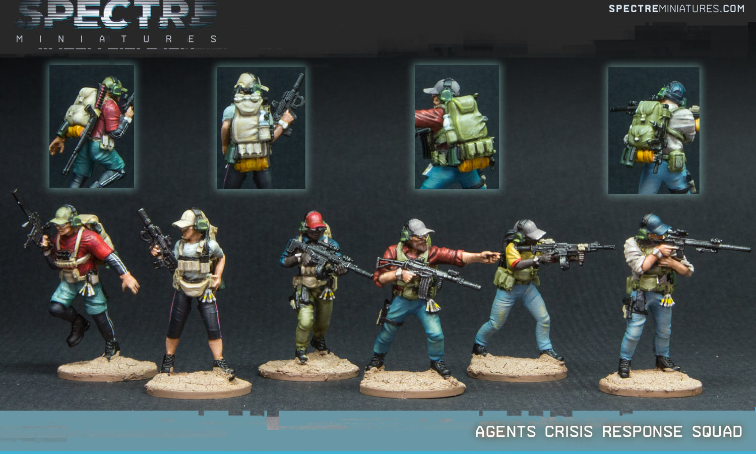 Agents Crisis Response Squad - Spectre Miniatures