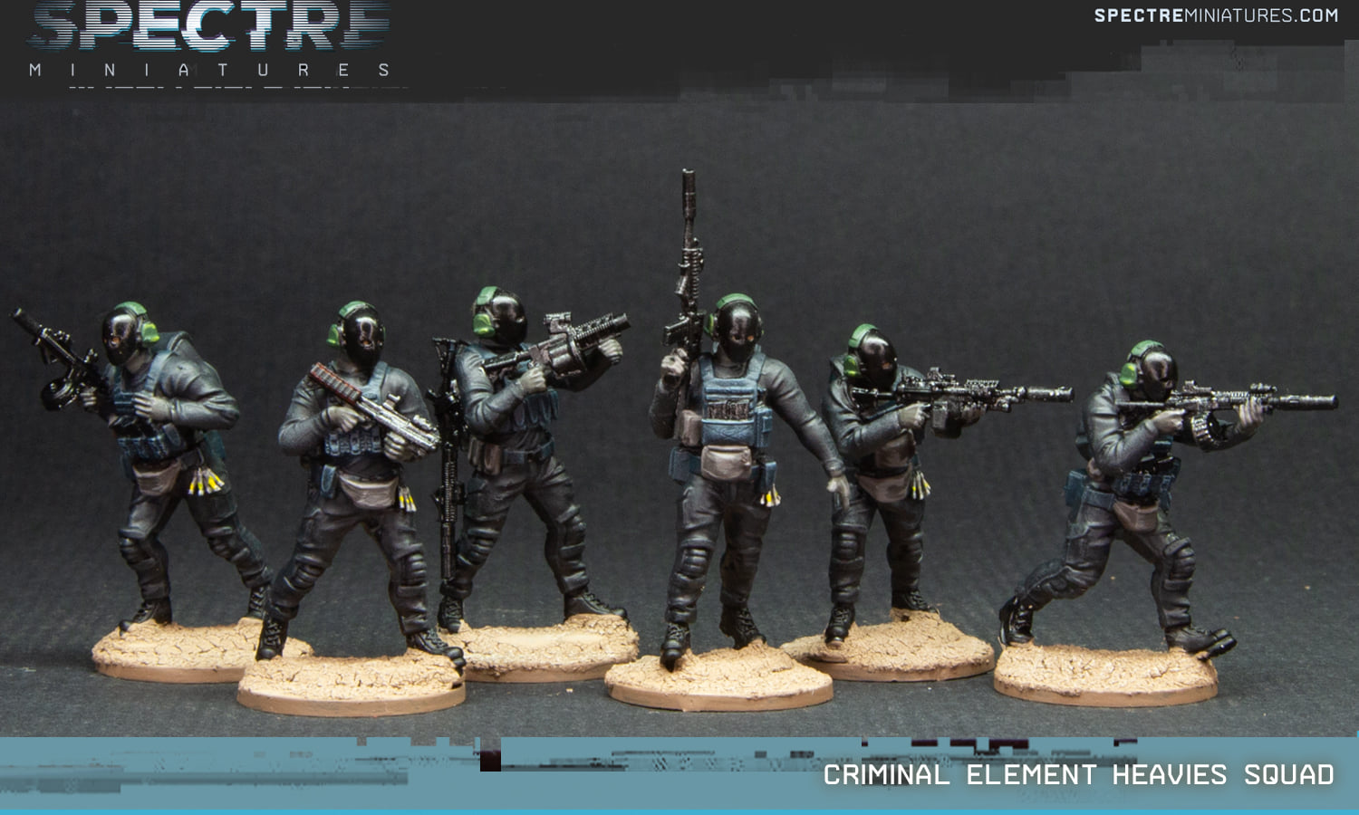 Criminal Elements Heavies Squad - Spectre Miniatures