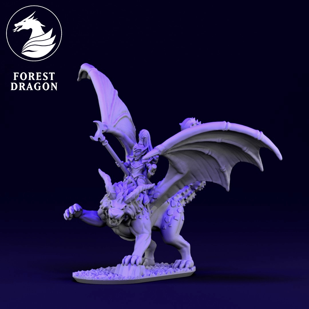 Forest Dragon impréssion 3d--Undead-Zombies-Echelle 10MM 