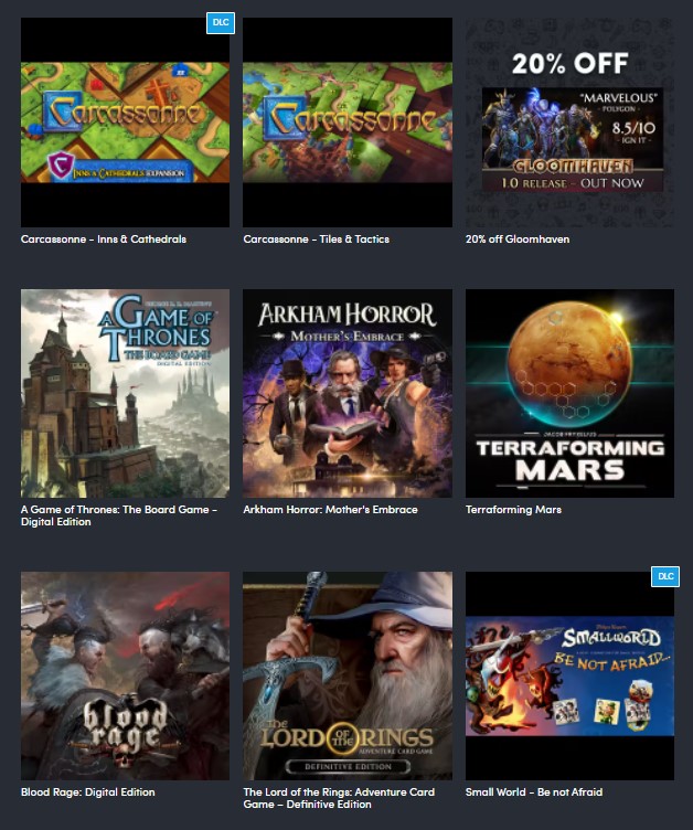 Icluded Titles - Game Night Bundle