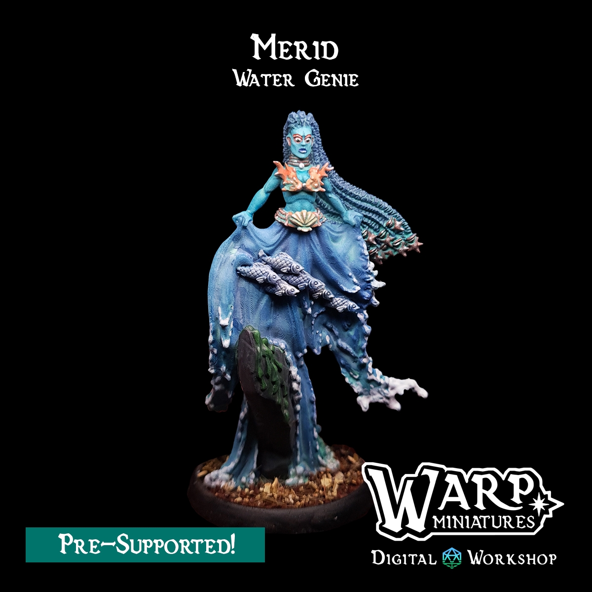 Merid Water Genie - Warp Miniatures