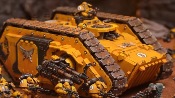 A Spartan Land Raider Grinds Into Warhammer: The Horus Heresy