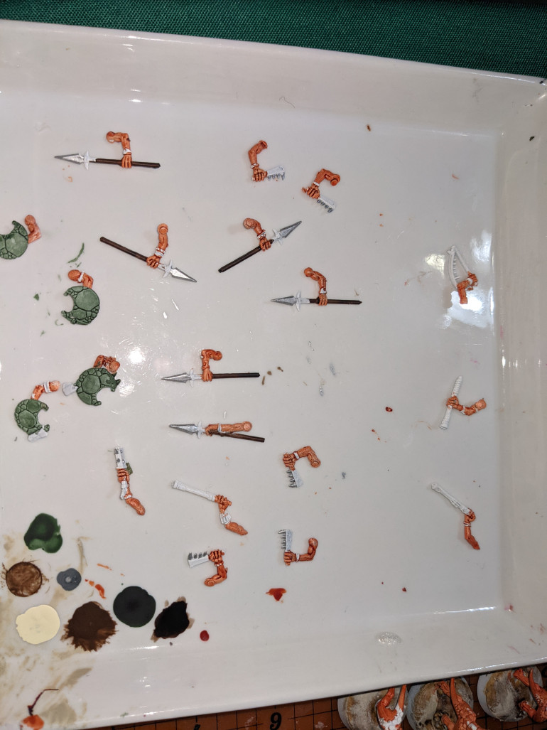 Went out, got exhausted because of low introvert batteries. Still do something. Spears and club teeth. Small step, but keep steppin'.