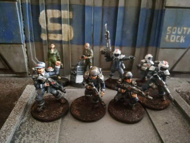 The UPP crew has more troopers with grenadiers and a couple of hacker types 