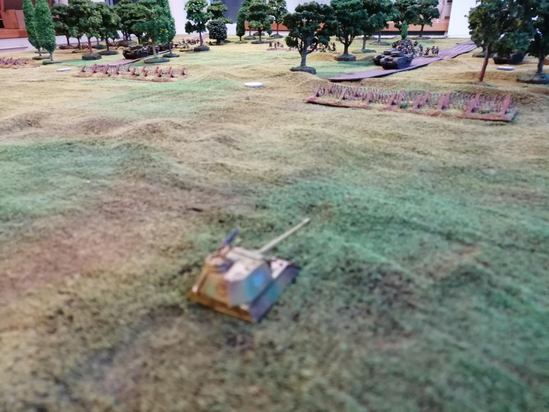 The Panther Turret swings into action against the advancing tanks of 1 Squadron