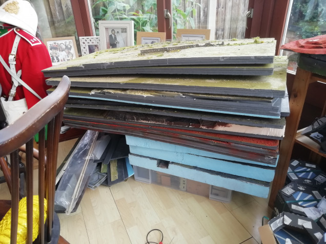 The rest is dumped in the conservatory 