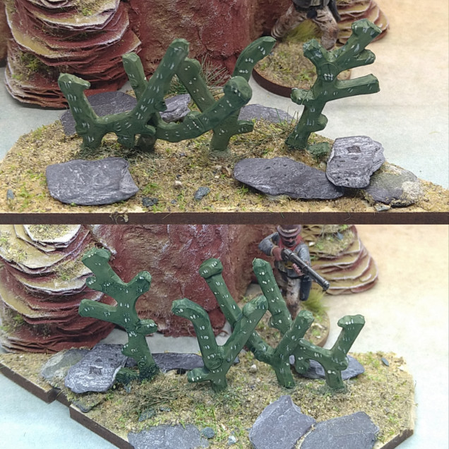 The GW modern sprues throw up a lot of curves for this type of terrain.