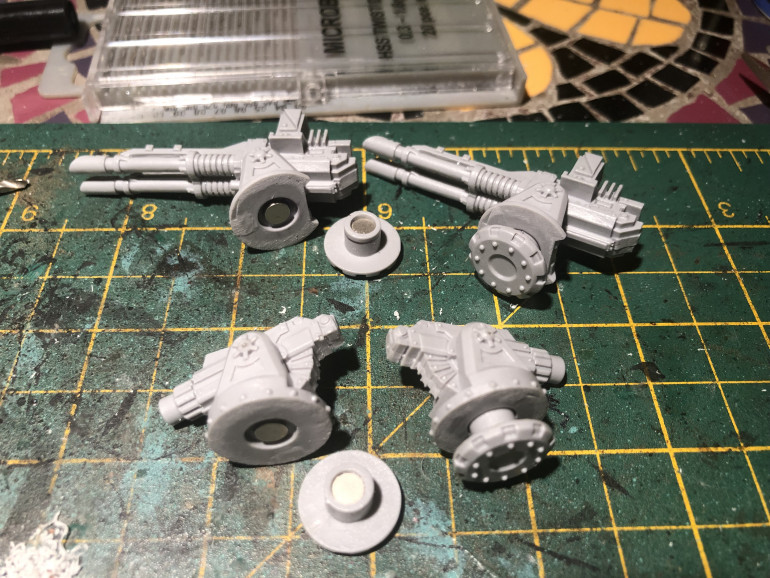 Magnetised all the defence turrets. So they can rotate and also be removed for painting.