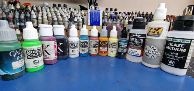 Paints used
