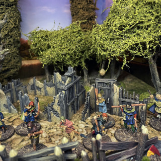 More Terrain for Barons' War, Ruined Hovels and Barricades