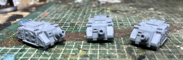 Now back to some more vehicles, this time it’s some 3D printed Vindicators!