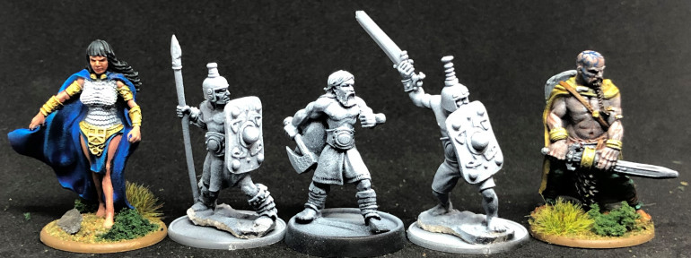 Warlord Medb, Eastland warrior, Harlequin barbarian, Eastland warrior, Warlord warrior