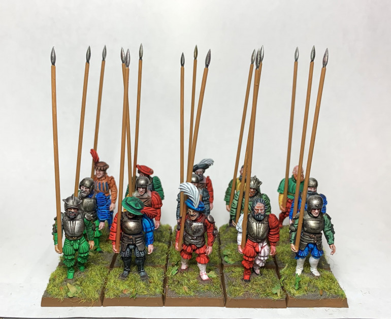 Painted some more pikemen.