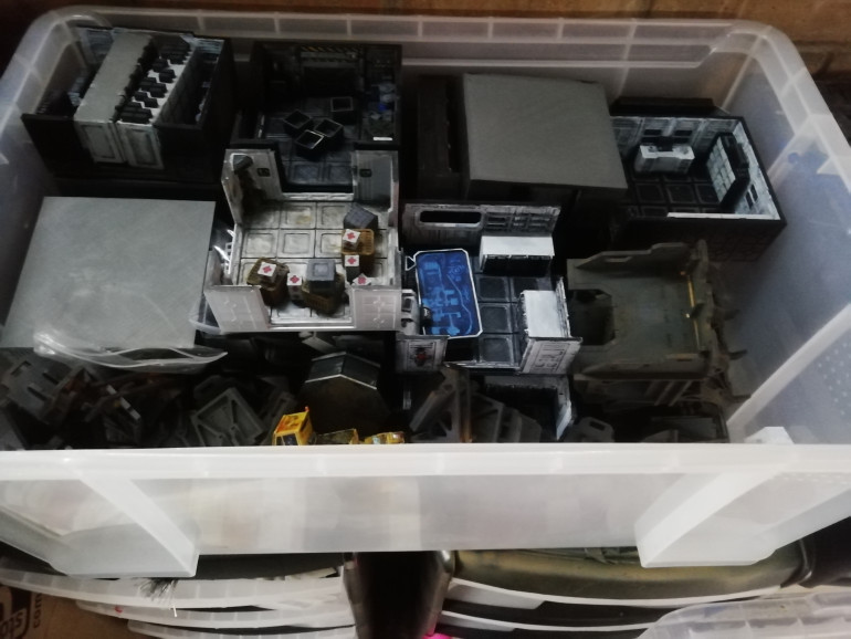 My colony building fits in one box but with another level to do I'm gonna need more space