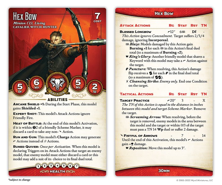 Hex Bows Card Preview - Malifaux