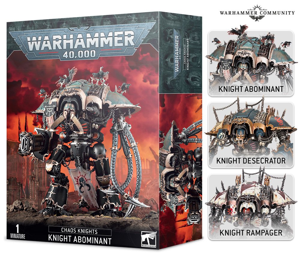 マリナボーダー Games Workshop Warhammer 40,000 Chaos Knights Knight Abominant並行輸入 