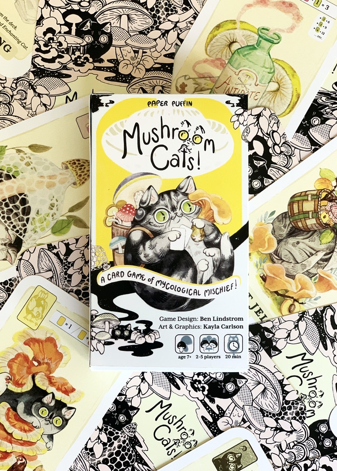 Mushroom Cats - Paper Puffin
