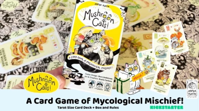 Mushroom Cats Kickstarter - Paper Puffin